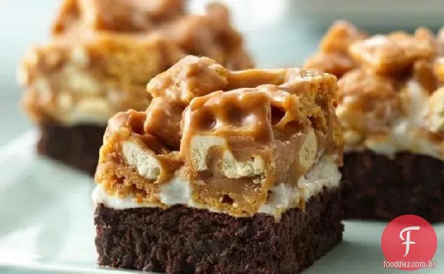 Mel Porca Crunch Brownies