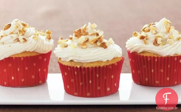 Maçã Manteiga Pecan Cupcakes