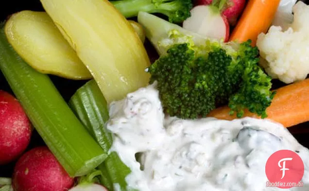 Molho de salsa com Crudités