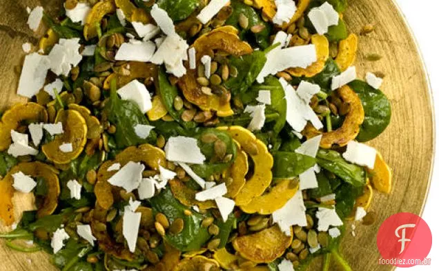 Salada De Abóbora Delicata Assada