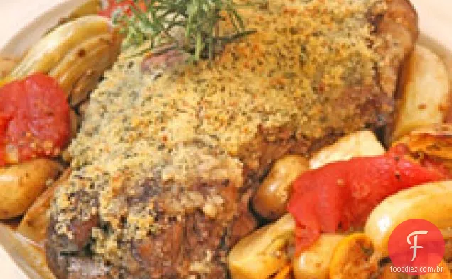 Ombro De Cordeiro Refogado Com Batatas E Erva-Doce
