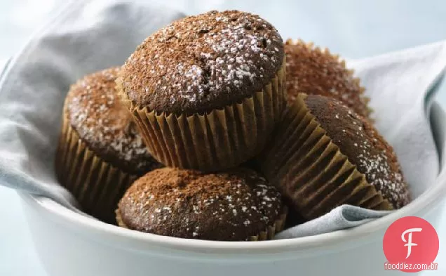 Chocolate Duplo-Cupcakes De Manteiga De Amendoim