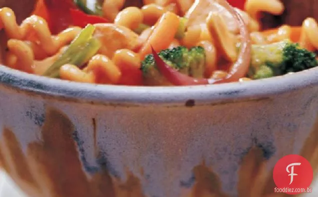 Szechuan frango e macarrão
