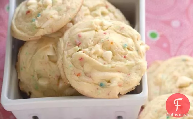 Banana-Rainbow Chip Cookies