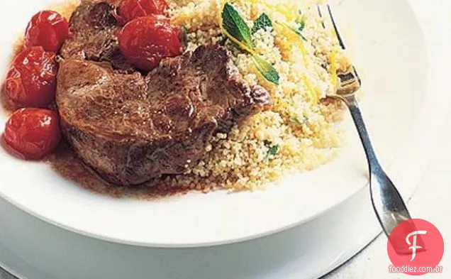 Cordeiro E Tomate Cereja Com Cuscuz De Limão