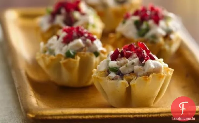 Cranberry Chicken Fillo Cups