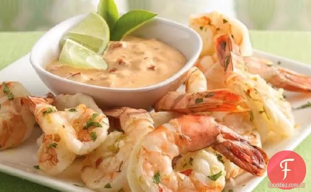 Chile-camarão Limão Com Molho Cremoso de Chipotle