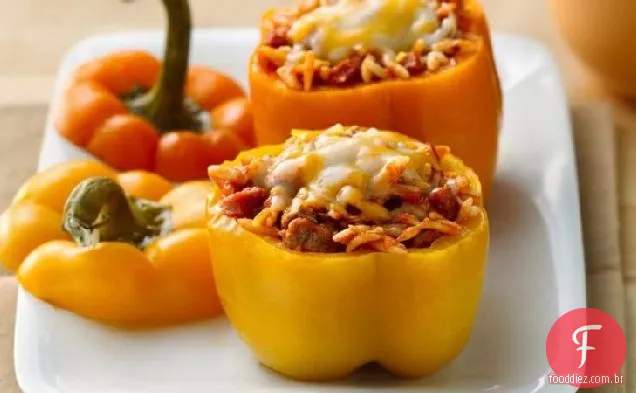 Pimentos Recheados Com Pizza