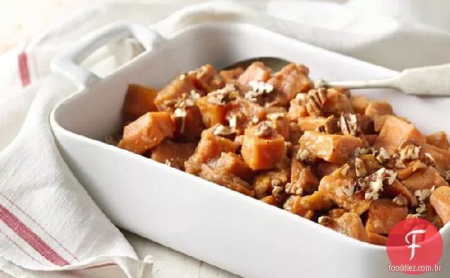 Batata-Doce de fogão lento com molho de maçã