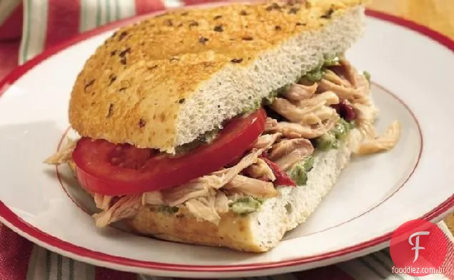 Sanduíches De Frango Ao Estilo Toscano De Fogão Lento
