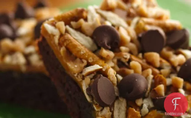 Caramelo Pretzel Crunch Brownies