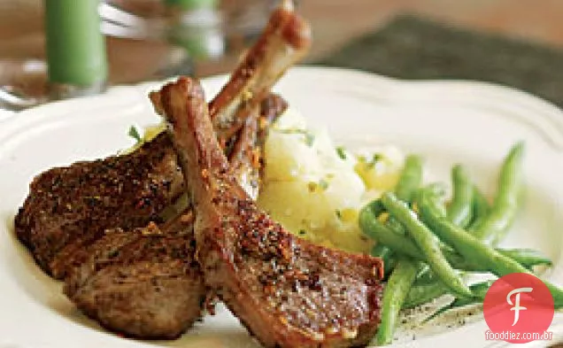 Costeletas De Cordeiro Salteadas Com Ervas De Provence