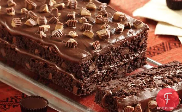 Reese's ™ Peanut Butter Cup Brownie Torte