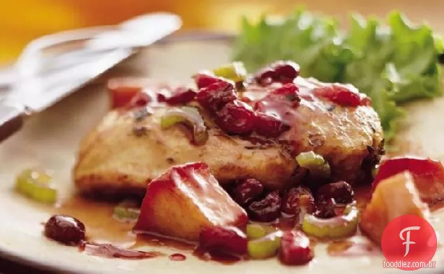 Maçã-Cranberry-Sálvia Frango