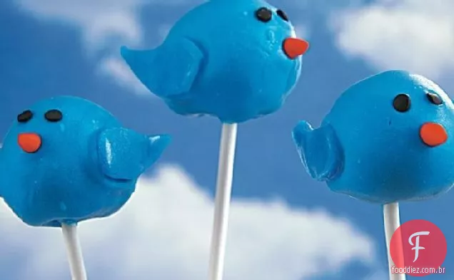 Bluebird Cake Pops