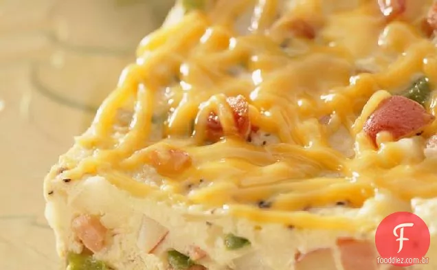 Presunto de nogueira e fritada de batata