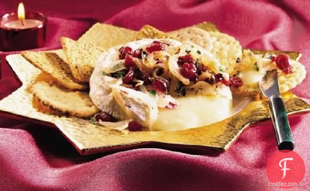 Camembert com cebola caramelizada Cranberry