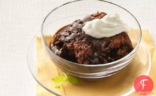 Bolo De Pudim De Chocolate E Avelã