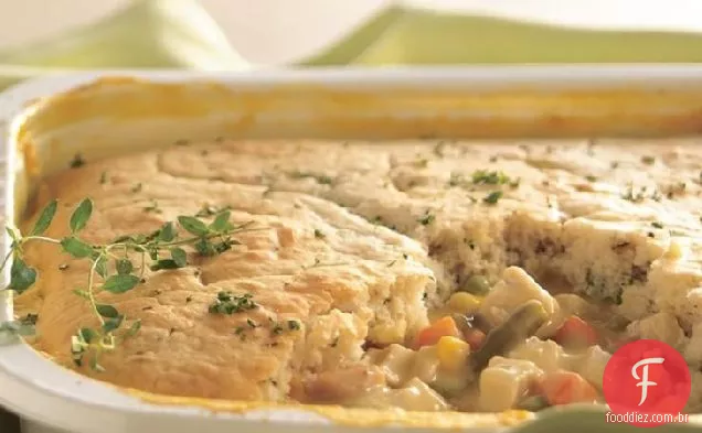 Torta De Frango com crosta de ervas
