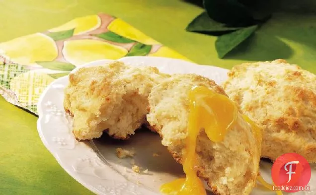 Limão-Creme De Queijo Scones
