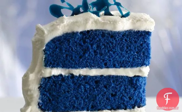 Bolo De Veludo Azul Royal