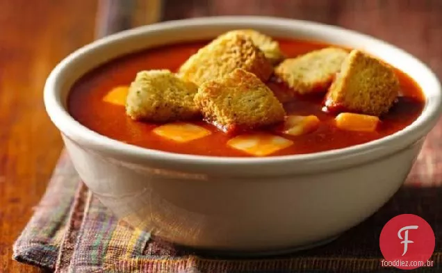 Queijo Grelhado-Sopa De Tomate