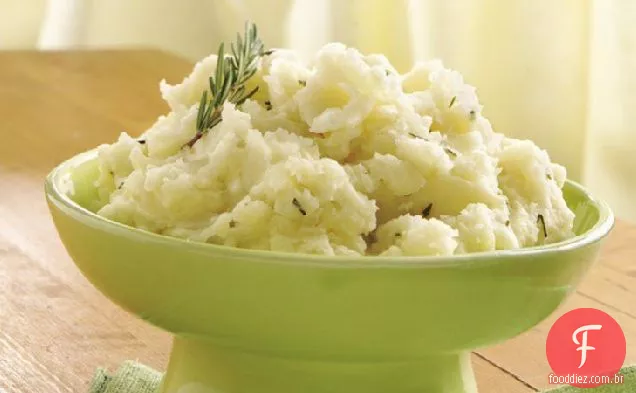 Purê De Batatas Assadas Com Alho