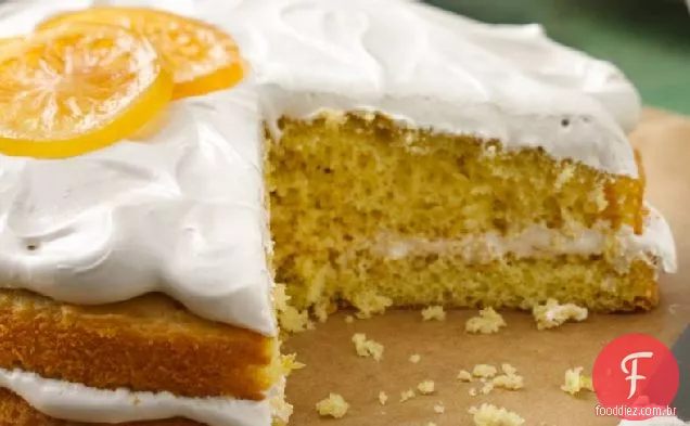 Bolo de limão com café da manhã irlandês