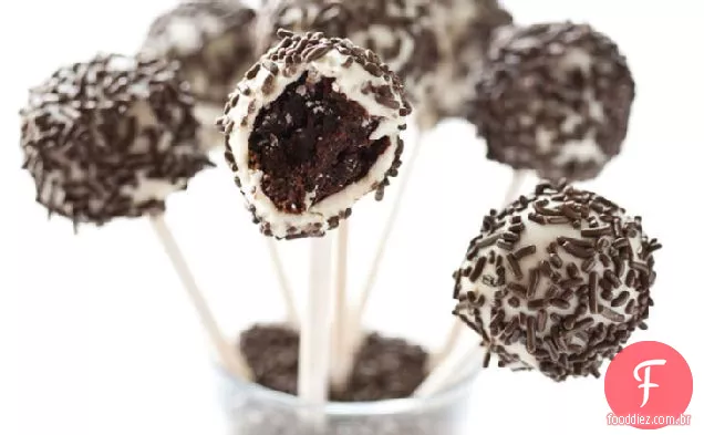 Preto-E-Branco Brownie Pops