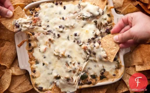 Frango picante e Chile Taco Dip