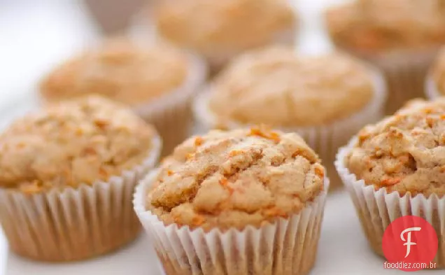 Muffins de cenoura e Tangerina sem glúten