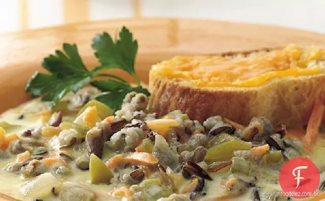Sopa De Arroz Selvagem Cremosa