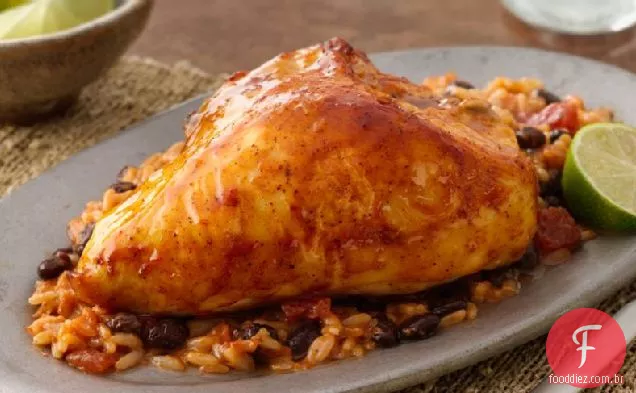 Caçarola de frango e arroz Salsa