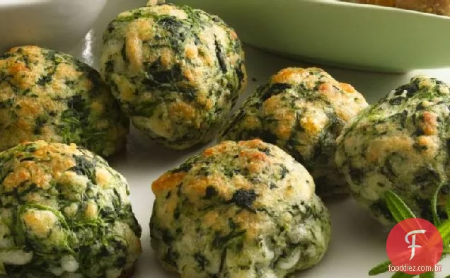 Espinafre-Bolas De Queijo