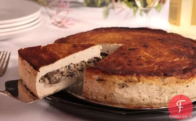 Tofurkey caseiro com recheio de arroz integral