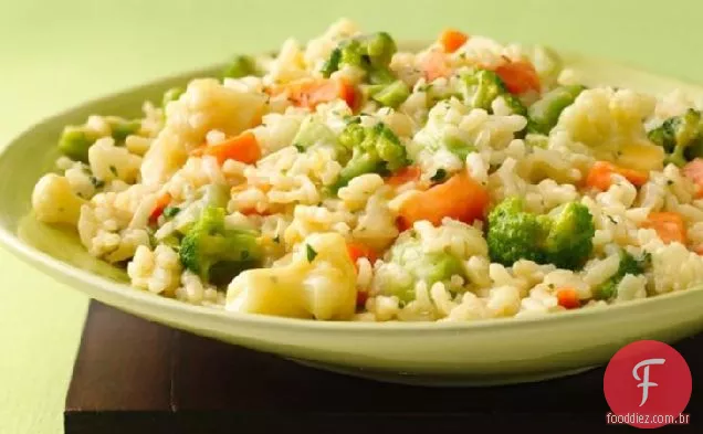 Risoto Vegetal De Queijo