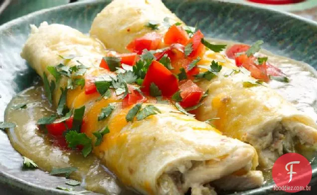 Creamy Chicken & Chile Enchiladas