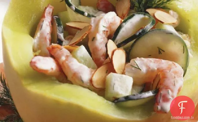 Camarão em Salada de melão