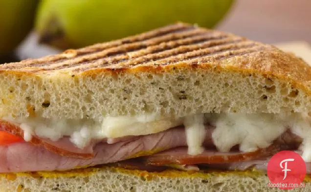Presunto saudável e pêra Panini