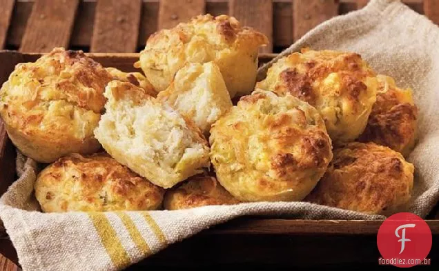 Muffins de frango e Chile Verde