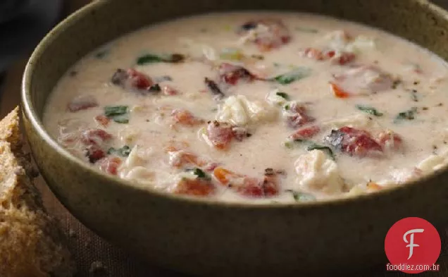 Tomate Assado No Fogo-Caranguejo De Manjericão Bisque