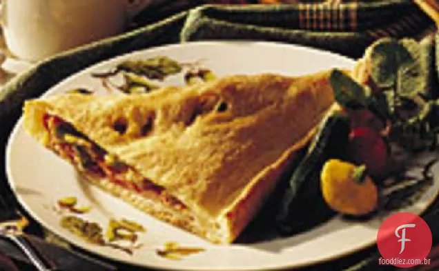 Carne e queijo Calzone