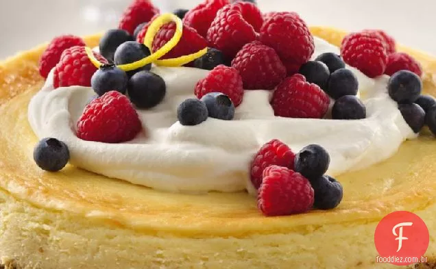 Cheesecake De Limão Com Cobertura de frutas frescas