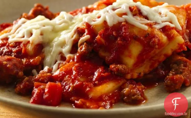 Lasanha De Linguiça Ravioli Do-Ahead