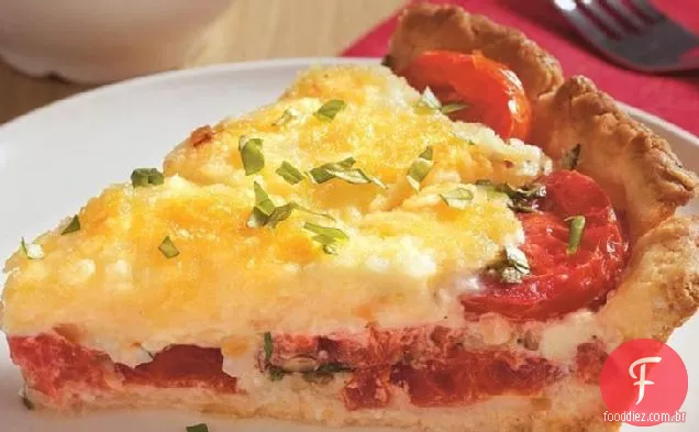 Torta De Manjericão Tomate