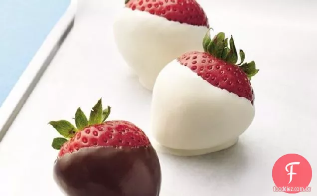 Morangos Mergulhados Em Chocolate
