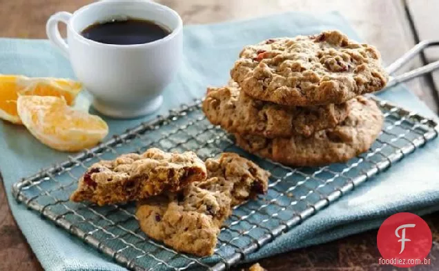 Biscoitos Crocantes De Café Da Manhã Com Manteiga De Amendoim