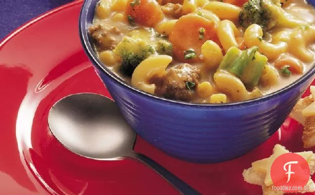 Mac e queijo Burger Bowl