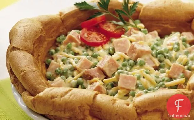 Saladeira de presunto e queijo