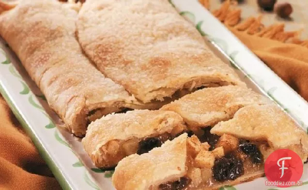 Fatias Fáceis De Torta De Maçã E Passas